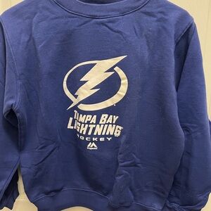 Majestic Royal Blue Tampa Bay Lightning Crewneck Sweater